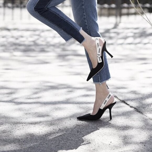 DIOR J'ADIOR SLINGBACK HEEL PUMPS - Picture 1 of 9
